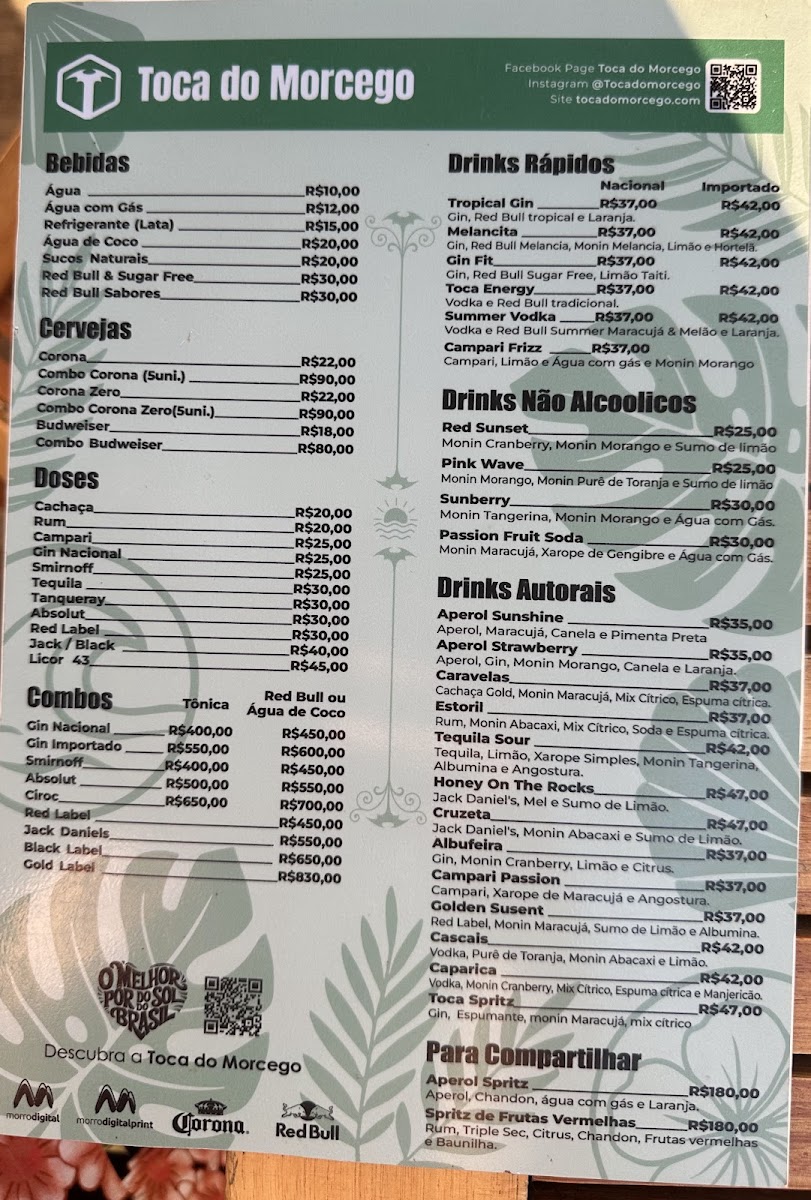 Menu Toca Do Morcego - Chill Out Bar & Dance Club-1