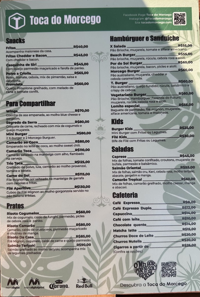 Menu Toca Do Morcego - Chill Out Bar & Dance Club-2